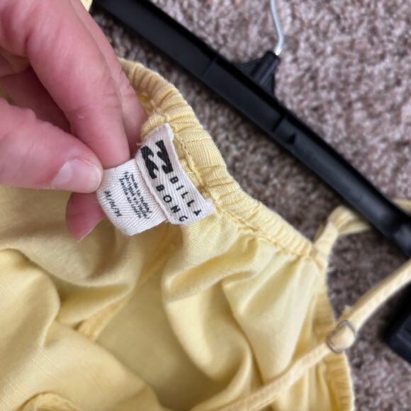 Billabong Women’s Sunbeam Midi Dress Yellow Sz M Sundress Beachy - Picture 11 of 13
